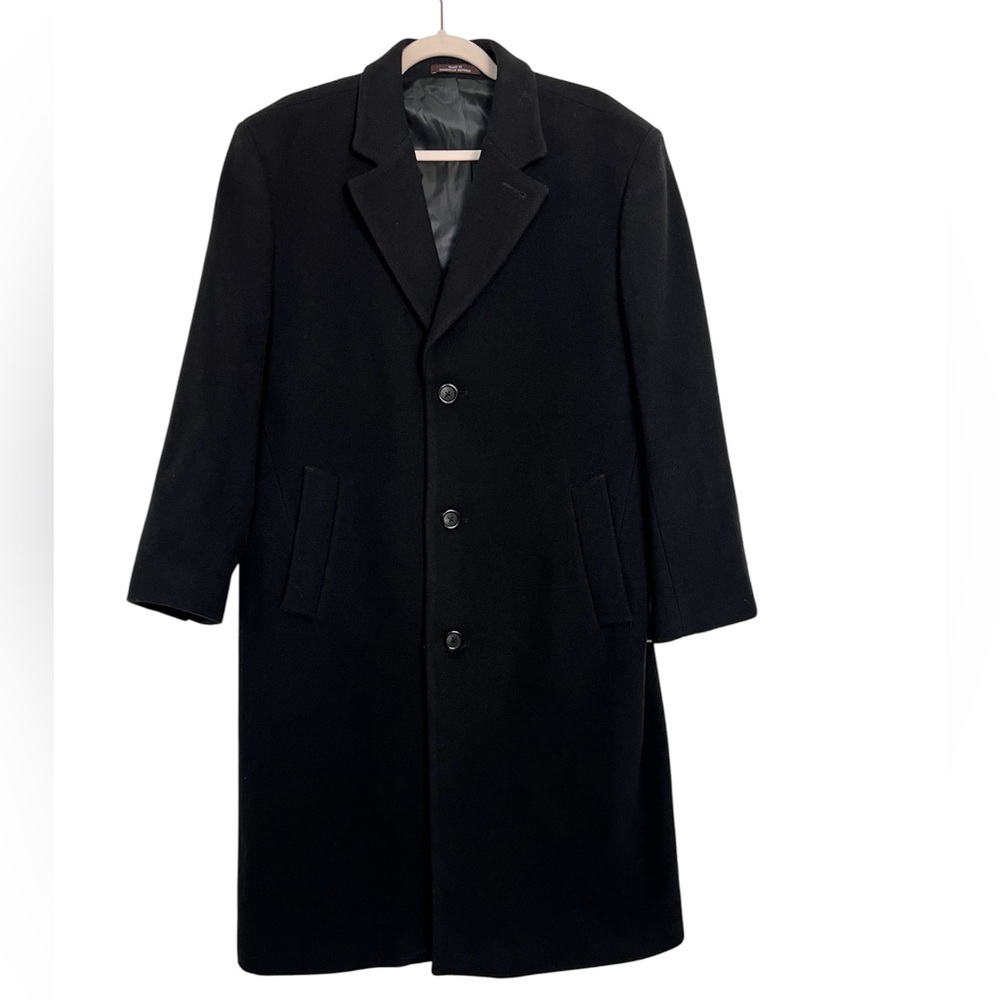 Men's Black Overcoat